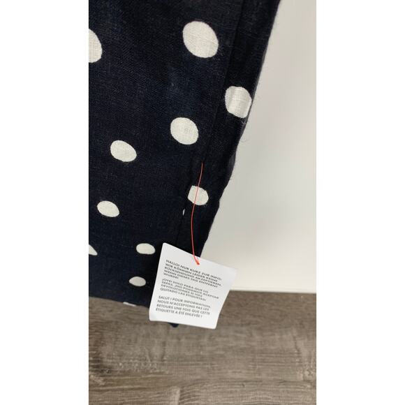 ASOS Linen V Neck Polka Dot Maxi Slip Sundress Women Plus 16 Tall New Mono Spot - Picture 6 of 11